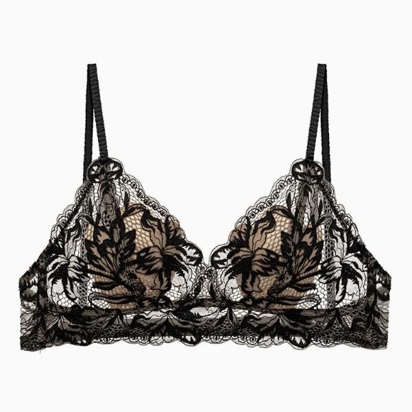 New popular beautiful back underwear French rabbit ear cup thin sexy lace small chest flat chest special bra cover