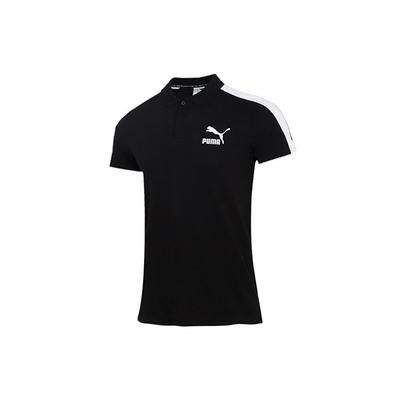 Logo Sports Training Polo Shirt Men Tops Black 532290-01