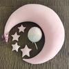 Newborn Moon Photography Prop Pillow Baby Full Moon Moon Hug Pillow Set Washable Organic Cradle Aid for Infant Portrait Sessions