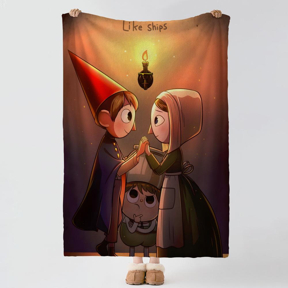 Animation O-Over The Garden Wall-l Throw Thick Comfort Flannel Quilt, Multi-scene Use Indoor Outdoor Daily Nap