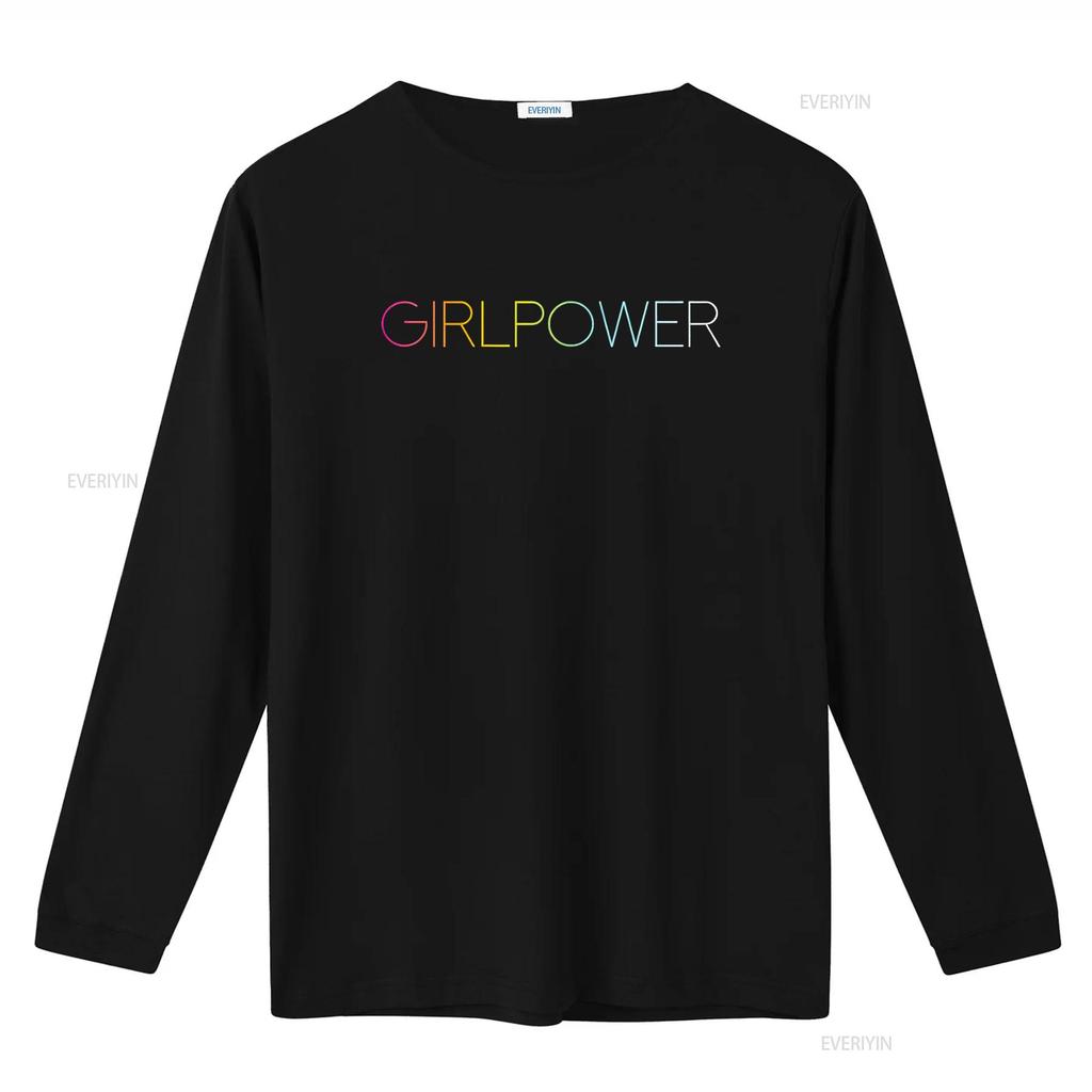 Girl Power T Shirt vintage Washed Comfortable fashion graphic Soft streetwear Stretched Top For Everyday Wear homme Casual
