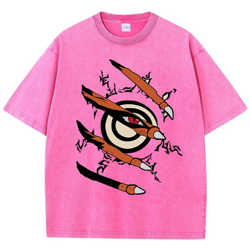Naruto Girl T Shirt Summer American Retro Cotton Soft T Shirts Breathable Vigor T-Shirt O-Neck Tops