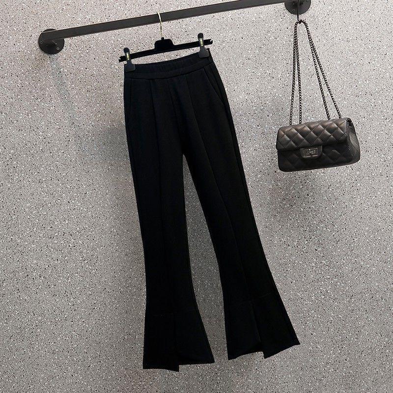 

Женский летний костюм-двойка большого размера, утягивающий, с широкими брюками 4XL (Recommended 160-175 catties)