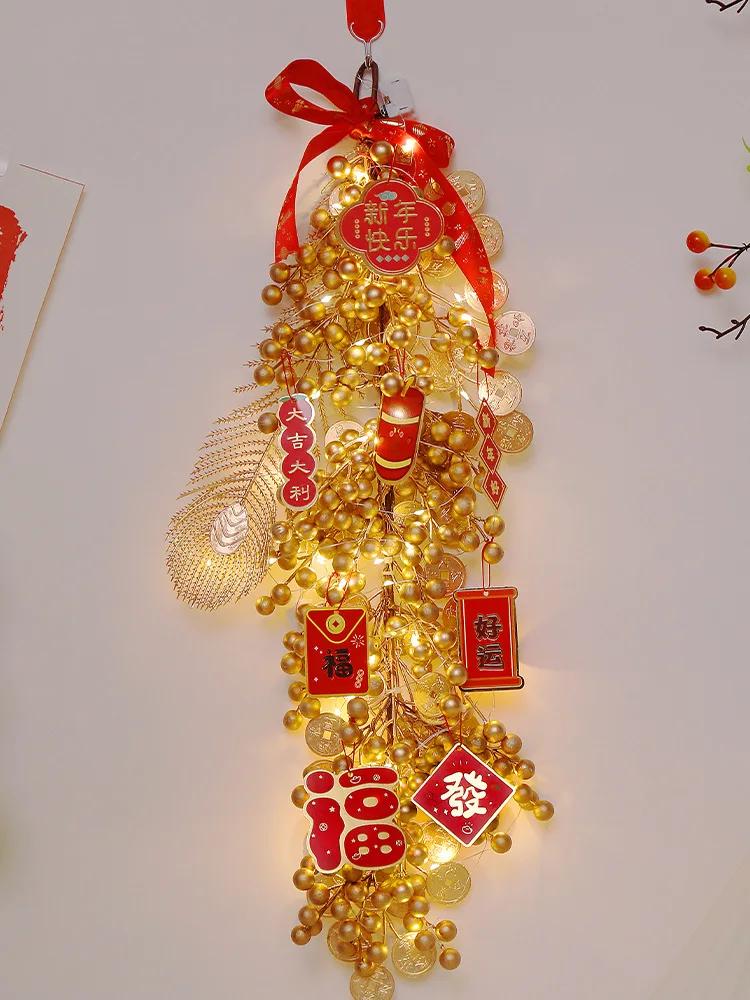 Chinese New Year Decorations,Glowing Hanging Pendant with Light ,Spring Festival Lunar New Year Pendants,For Homewarming