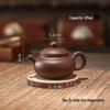 Yixing Handmade Large Capacity Purple Clay Teapot and Teacup Set for Kung Fu Tea Brewing