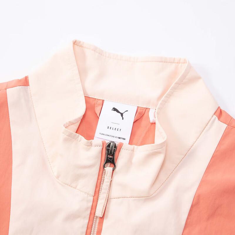 Puma Retro Sports Stand Collar Color Block Long Sleeve Jacket Unisex Jacket Orange 629389-75