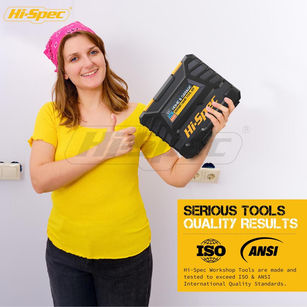 Hi-Spec 57-teiliges Haushalts- und Autoreparatur- und Wartungswerkzeugset