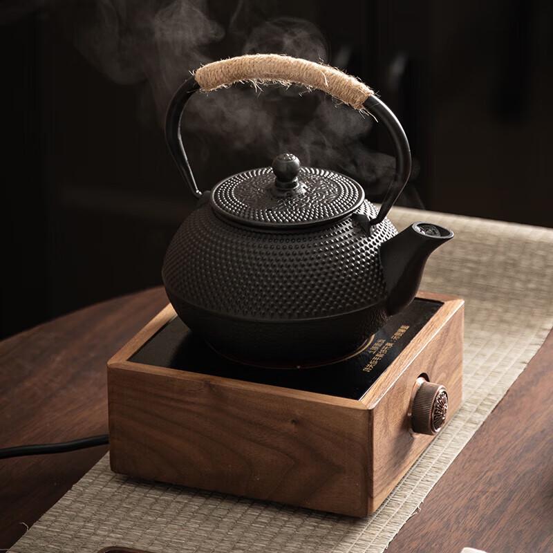 Lingyi Cast Iron & Glass Tea Kettles with Electric Ceramic Stoves