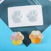Silicone Mold 2 Cavity Heat-resistant DIY Mini Variety Cat Claw Silicone Mold for Handicraft