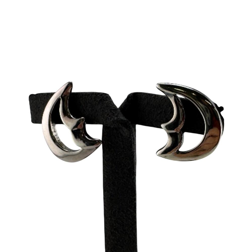 TIFFANY&Co. For both ears, crescent moon, 3.7g Crescent moon Silver925 Pierce Pierce Silver Silver925 Women Used