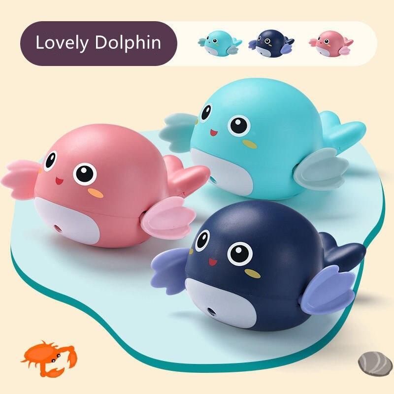 Newborn Baby Infants Swim Dolphin Wound-Up Chain Clockwork Bathing Bathroom Toy Newborn Baby Infants Swim Dolphin Wound-Up Chain Clockwork Bathing Bathroom Toy