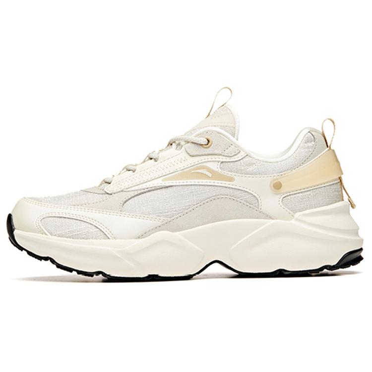 New Anta Cushioning Anti-Slip Wear-Resistant Breathability Low-Top Sports Casual Shoes Women's Light Beige 922118881-1