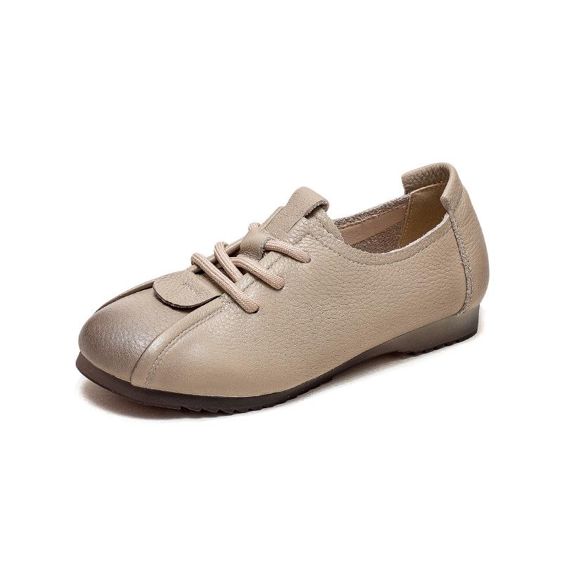 Fashion GKTINOO 2025 Fashion Women Shoes Genuine Leather Loafers Women Casual Shoes Mother Soft Comfortable Shoes Women Flats Non-slip