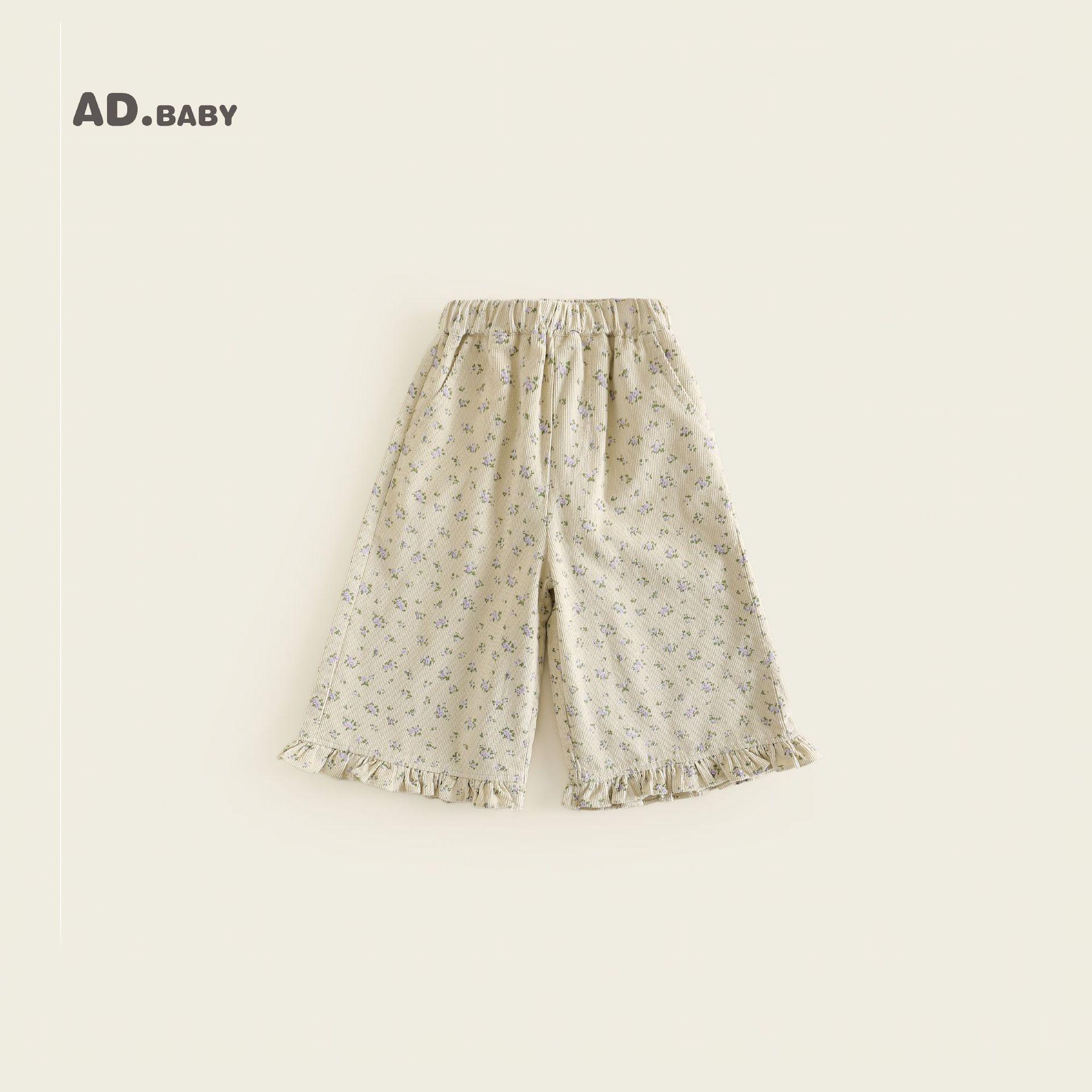 

Детские вельветовые брюки в корейском стиле 2025: Трендовые осенние укороченные кэжуал брюки для девочек 110 cm бежевый