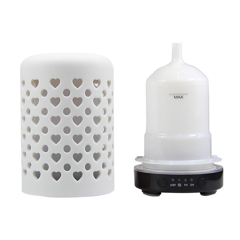 

Керамический ультразвуковой увлажнитель воздуха с функцией таймера, аромадиффузор, настольный диффузор для эфирных масел, диффузор для ароматизации воздуха в помещении с подсветкой