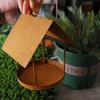 Hut Shape Bird Feeding Station Iron Bird Food Container Durable Hummingbird Feeder  Yard