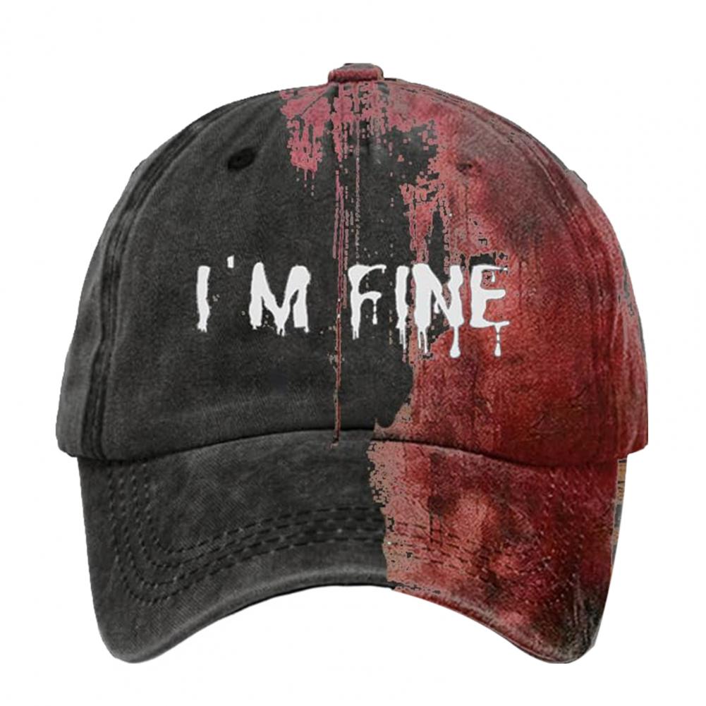 

Бейсбольная кепка с цветным принтом и отверстием для хвоста, регулируемая кепка для косплея на Хэллоуин, унисекс, противоскользящая кепка с козырьком, повседневная одежда O