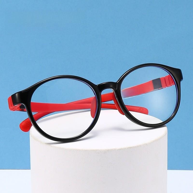Kids Antiblue Light Glasses With Frame And Clear Uv Protection For Home Use