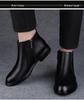Men's Mid-Top Leather Zipper Boots: Casual & Formal, Autumn-Winter, High-Top Cowhide, Outdoor Short Boots.