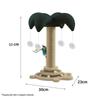 Sisal Cat Scratching Post & Tree with Elevated Board and Solid Wood Base