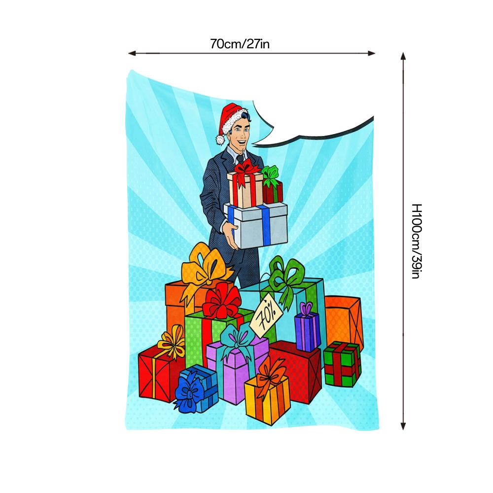 Christmas Throw Blanket Cozy Gift Wrapping Holiday Decor Festive Home Decor Room Decor Unique Gift Idea Personalized Gift Novelt
