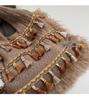 Ethnic Tassel Small Square Bag: Versatile, Large-Capacity Women's Shoulder Bag for Simple Vacation Style