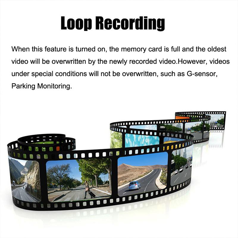 Car DVR Dash Cam GPS WiFi APP Control 4K Driving Recorder Loop Recording Night Vision Wide Angle Video Camera
