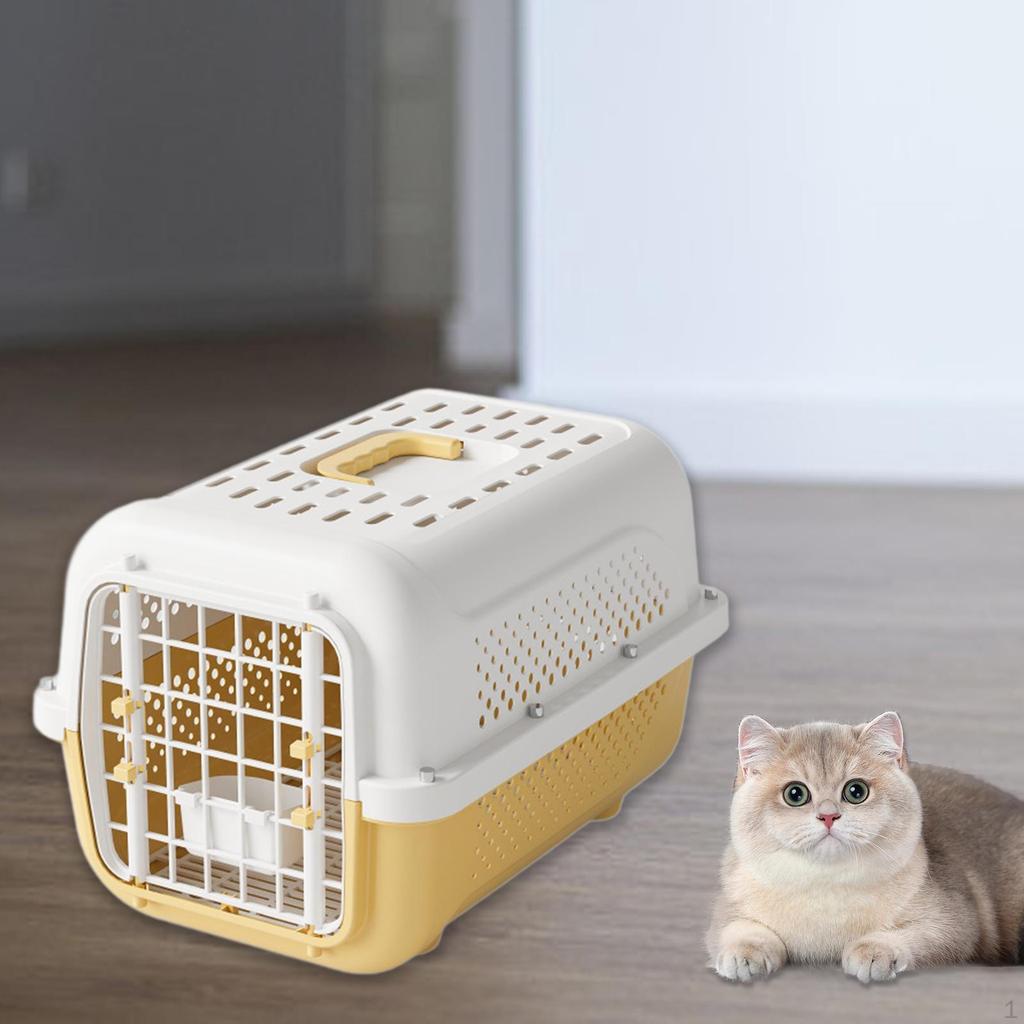 Lightweight Pet Carrier for Dogs and Cats 19x12.6x13.8inch PP Material