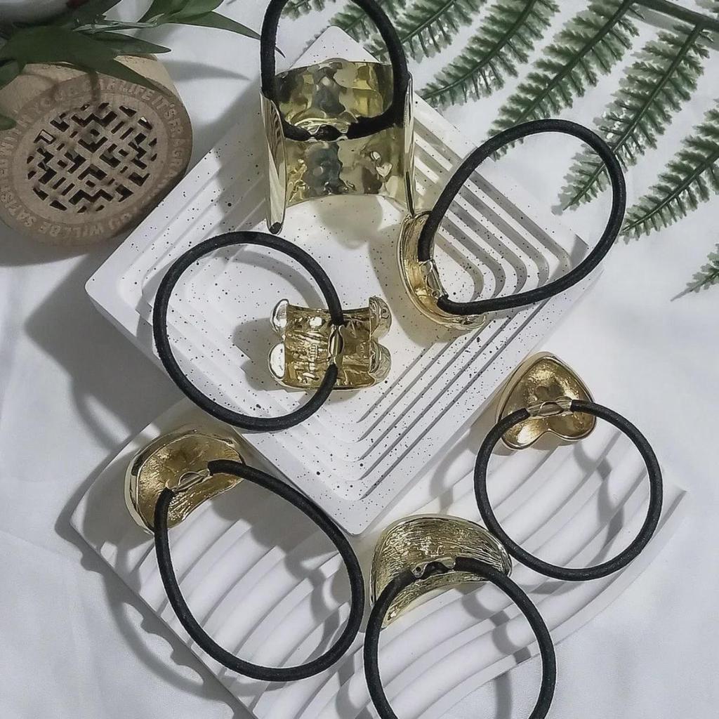 Metallic Braided Hair Ties: Fashionable Ponytail Bands