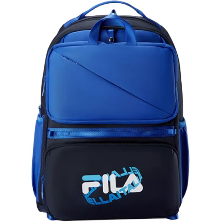 

FILA Logo Design Zipper Closure Nylon Student Bag Medium Men bags Legendary-Blue K18B511119-FNV Large