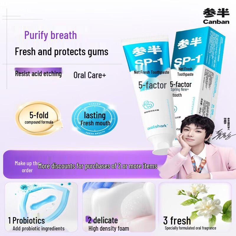Oralshark Rose Clear Tea Fresh Toothpaste
