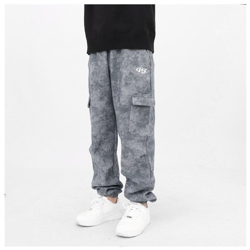 Korean Style Boys Casual Cargo Pants For Big Kids Autumn
