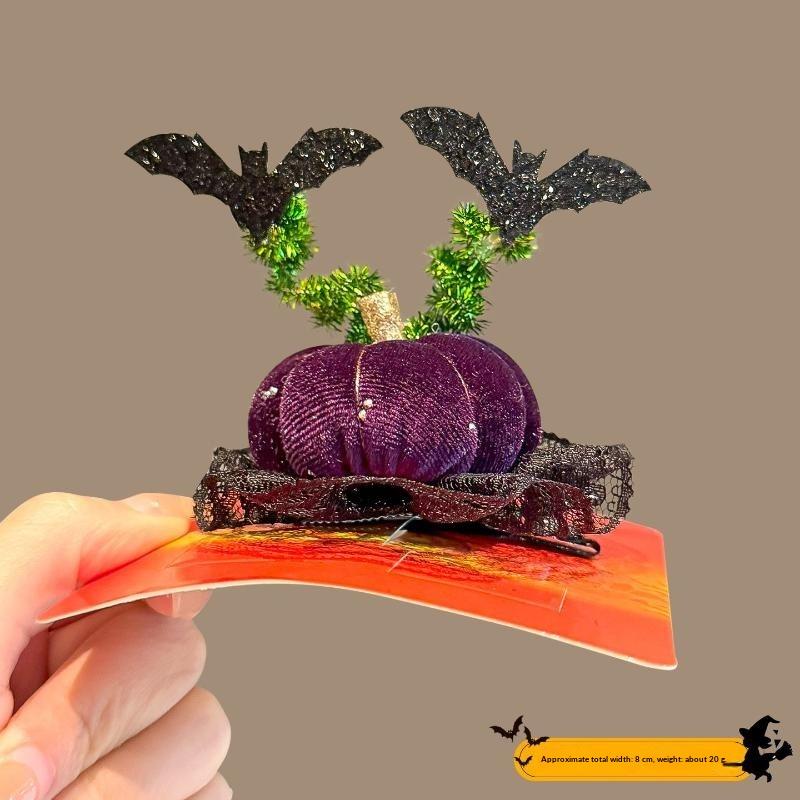 Halloween Decoration Headwear Halloween Party Cosplay Prop Dress Up Mini Hat Horror Skull Bat Hair Hoop Halloween Prop Hat