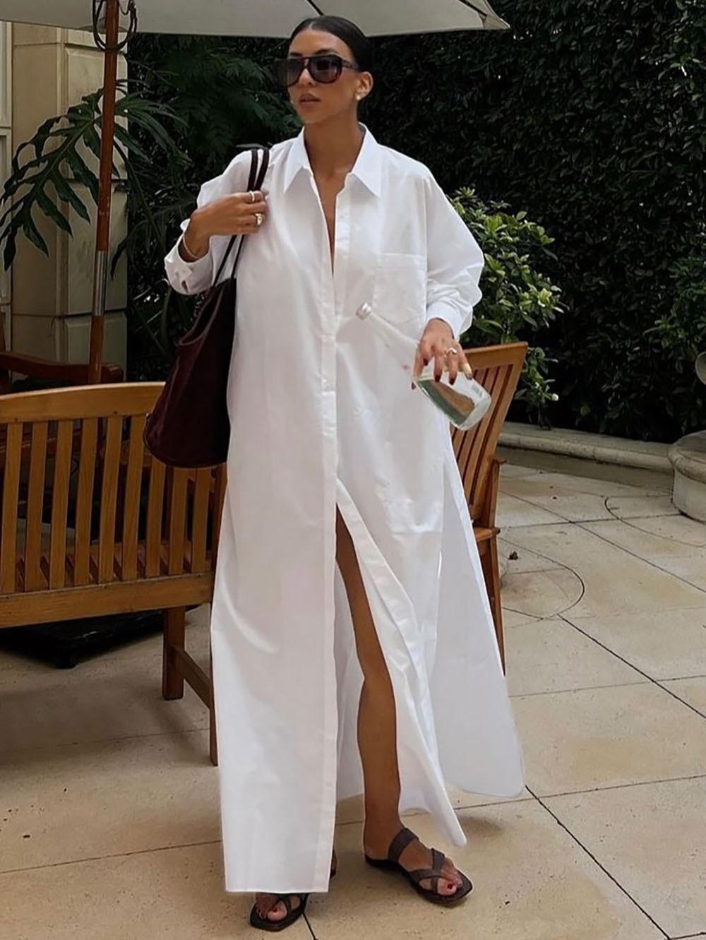 

Женское модное повседневное платье с V-образным вырезом, богемным принтом и карманом, длинная юбка One Size