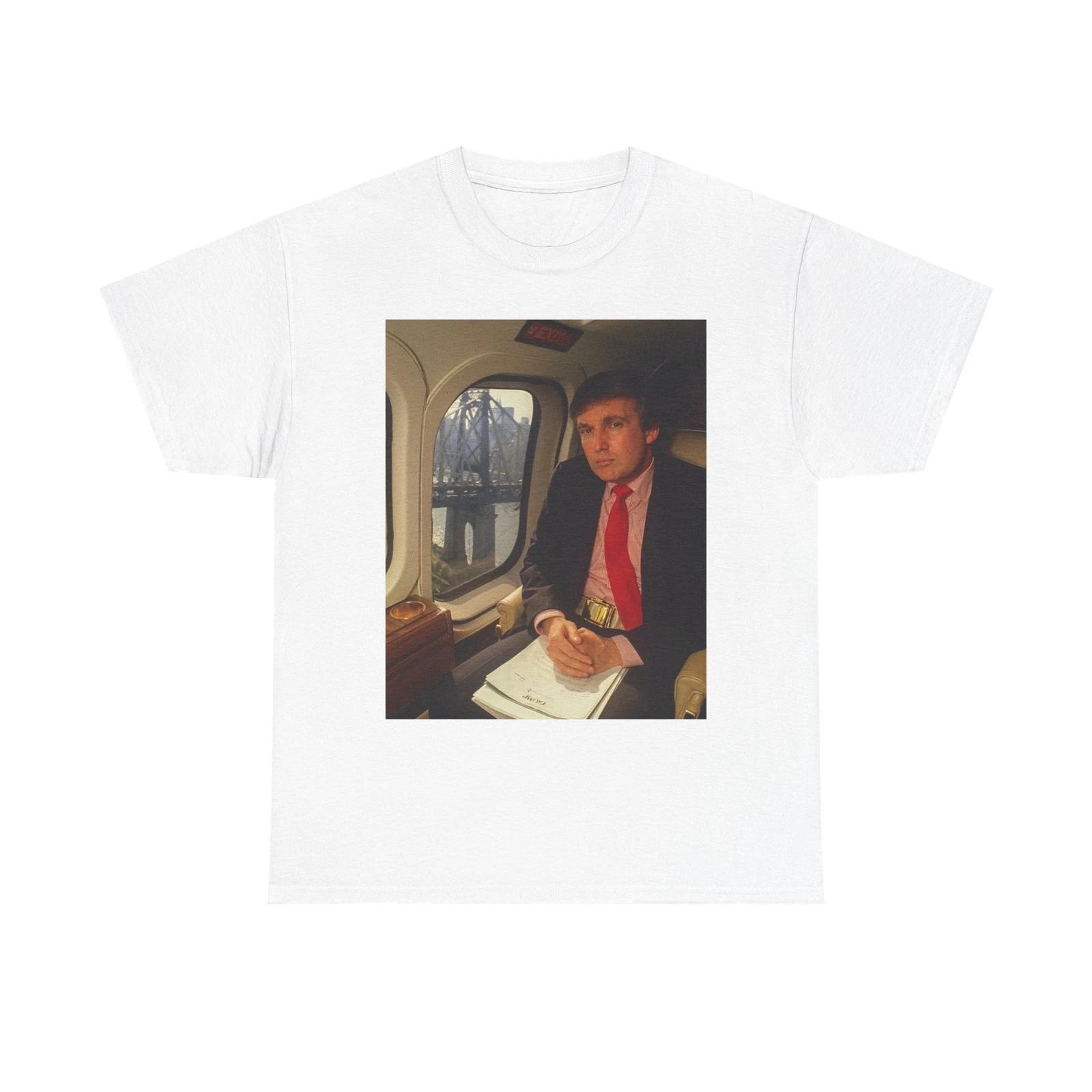Men s and Women s T-shirts Donald Trump Helicopter Graphic S