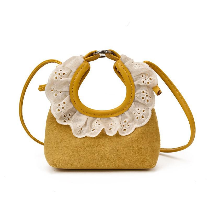 

Cute Girl Mini Bag Female Korean Niche Design Dumpling Fashionable Parent-child Children Cross-body жовтий