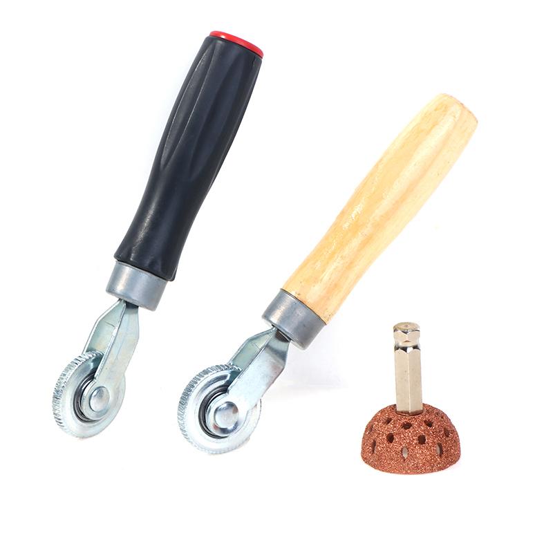 42 mm Reifenreparaturflicken Werkzeugsatz Reifenflickenroller mit Reifenrad Reparatur Schleifkopf Polierscheibe für Luftreifenpuffer