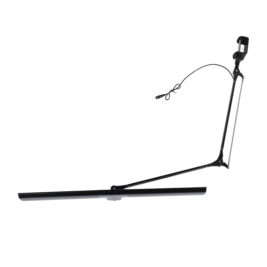 20W LED Clamp Desk Lamp Metal Swing Arm Desk Light Eye Caring Dimmable Task Lamp for Reading