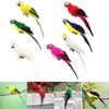 Vivid Macaw Parrot Ornament Imitation Animals Outdoor Garden Tree Home Decor