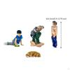 1/64 Diorama Figure Character Figurines Miniature Layout Street People Model for Boys Girls