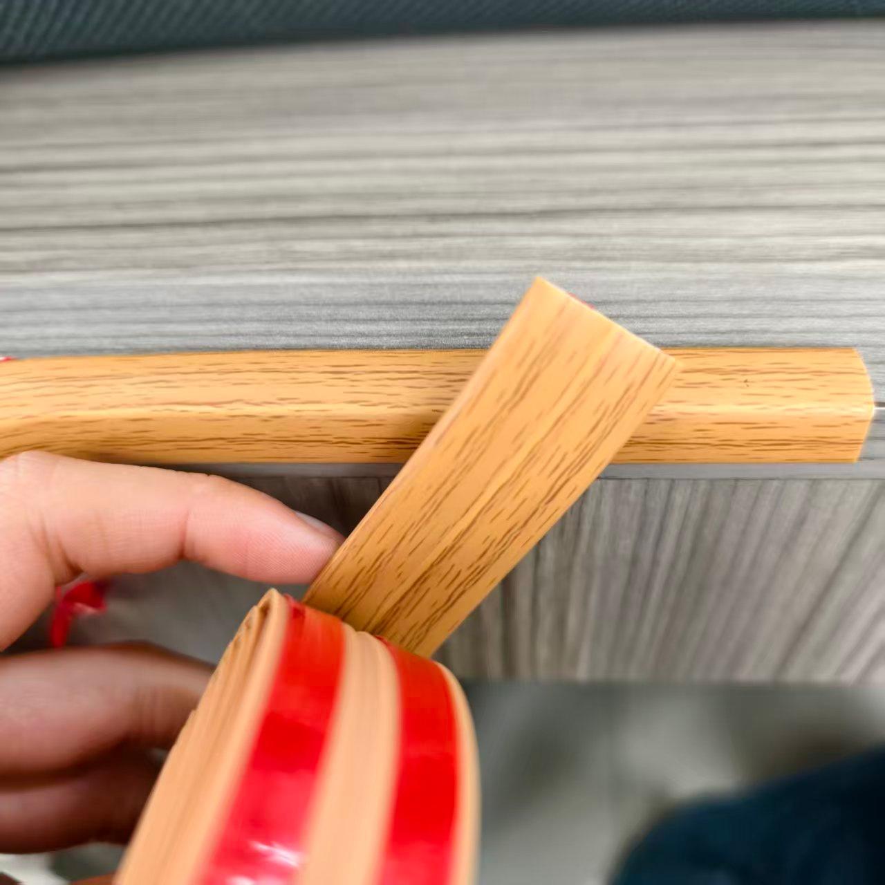 

1pc 2cmx2m Yellow oak Peel and Stick Wall Trim Molding, Corner Trim Moulding,Inside&Outside Wall Corner Protector for Wall Edge 3meters