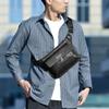 WEIXIER Men's Leather Sling Bag Crossbody Shoulder Bag Waterproof Messenger Waist Chest Bag Briefcase Travel Bag