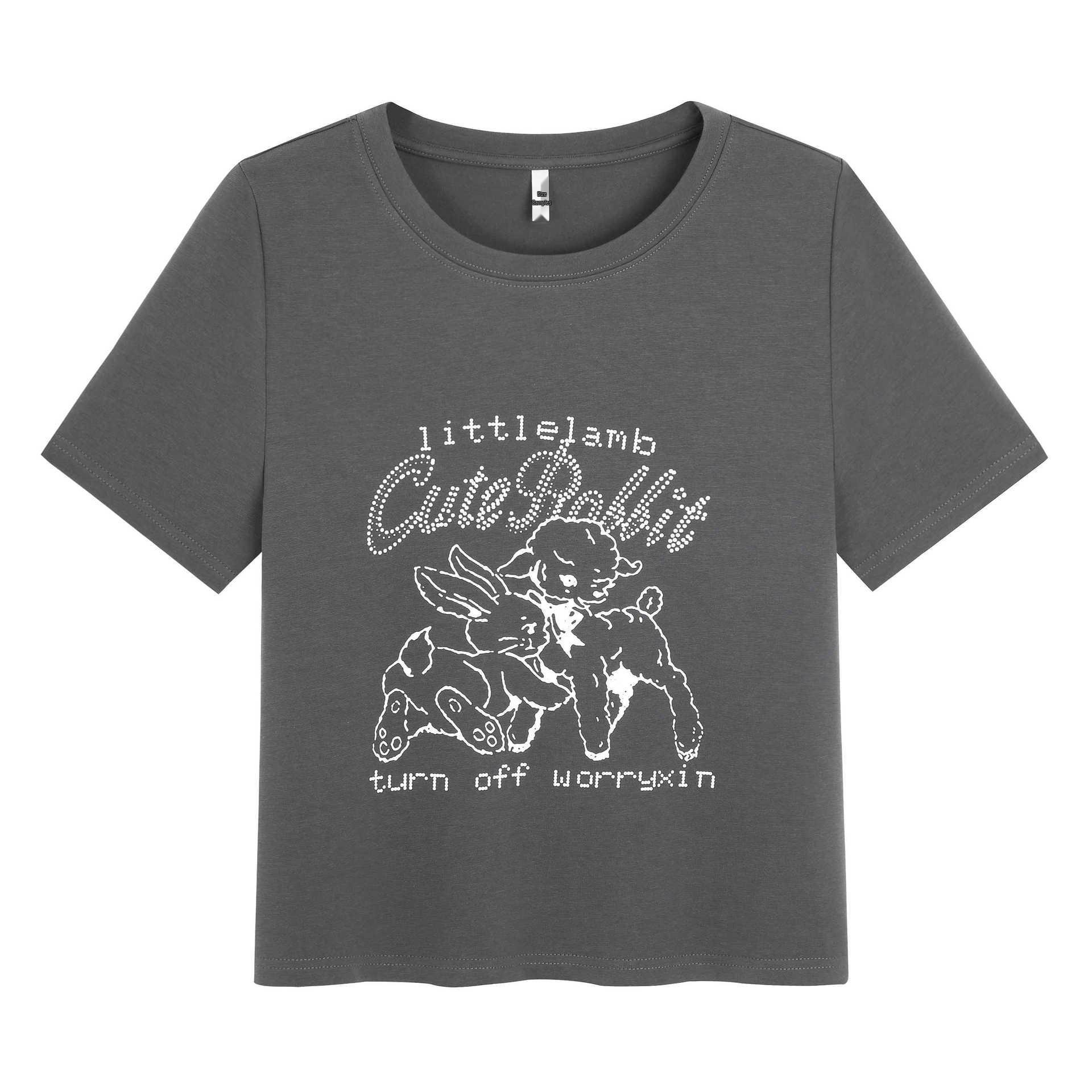 

Kids Fun Print Round Neck Plus Size Loose-Fit Short Sleeve T-Shirt 4XL (180-200 jin recommended)