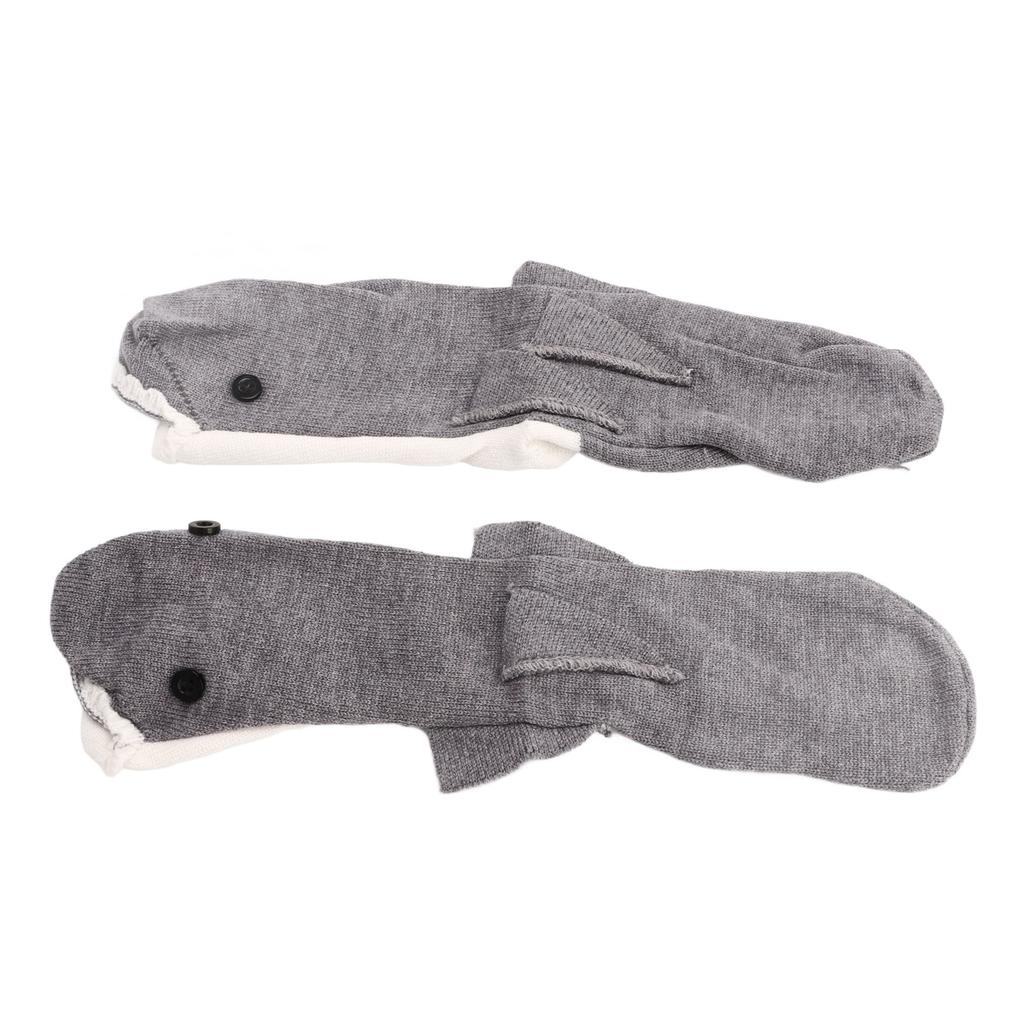Funny Animal Socks Winter Warm Thick Unisex Cotton Knit Floor Socks for Christmas Gifts Shark