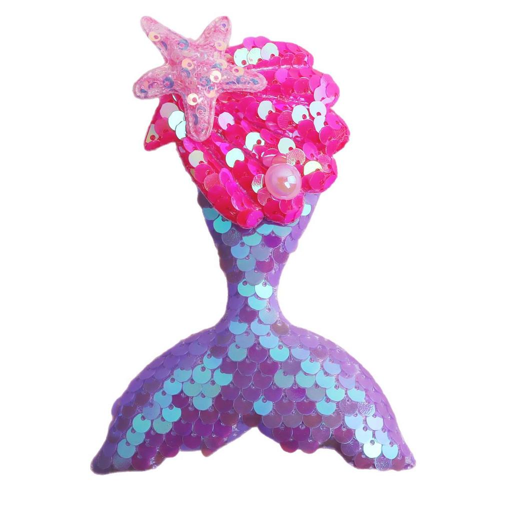 Sequin Mermaid Tail Hair Accessories Kit: DIY Parts & Clothing Decorations