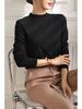 Women's Slim Fit Long Sleeve Mock Neck Top