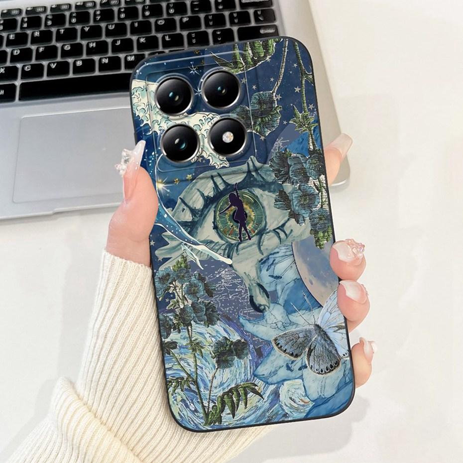 Fashion Painting Phone Case For Xiaomi 14T Pro Soft Silicone Shockproof Cover For Xiaomi 14T 5G 14TPro Cases Bumpers