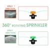 Male Thread Rotating Sprinkler 360 Degree Turning Sprinkler  Agricultural Watering