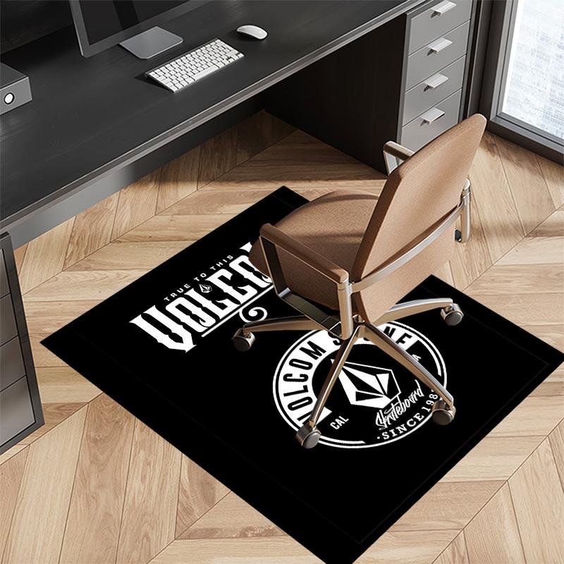 V-VOLCOM LOGO3 Printed Absorbent Washable Carpet, Non-Slip Bathroom Mats, Kitchen Rugs, Yoga Mat,Living Room Entrance, Camping Picnic Rugs