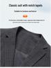 Herren Slim Fit bügelfreier karierter Blazer im koreanischen Stil - Business Casual Frühlingsjacke